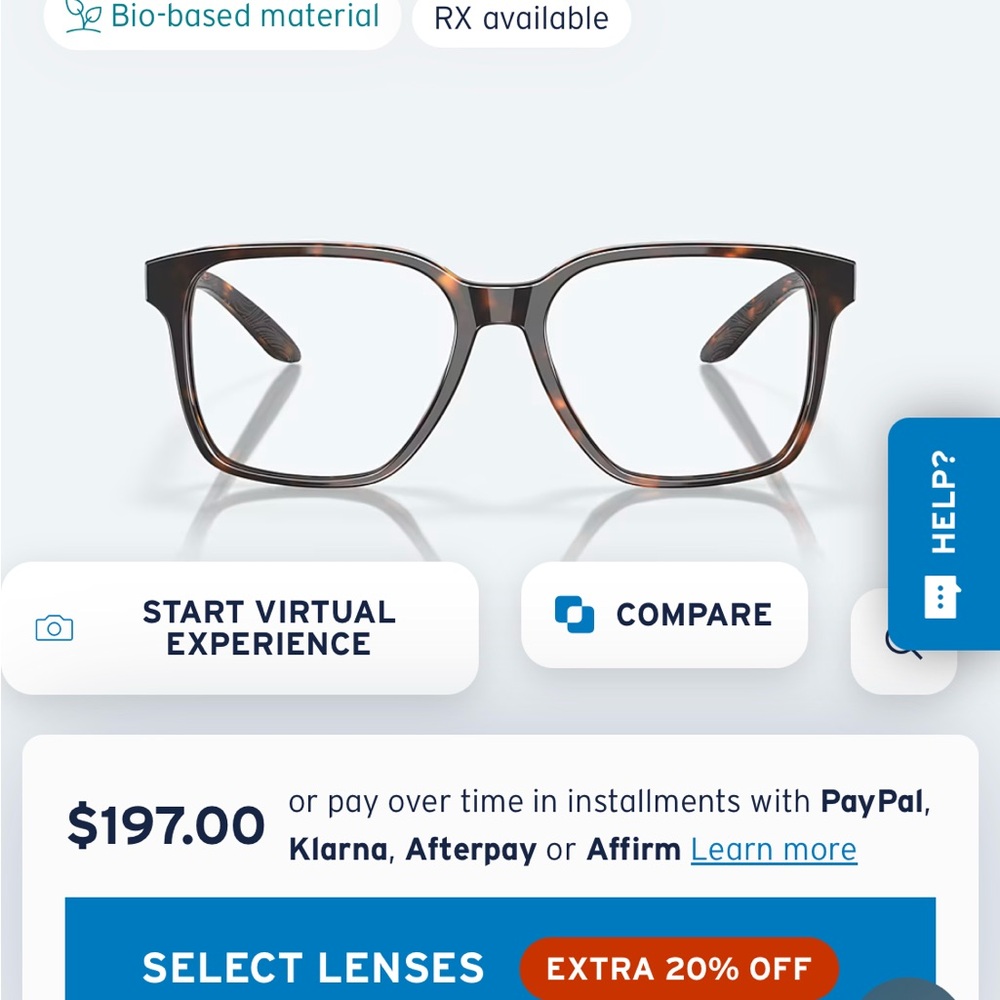 Costa Black Glasses